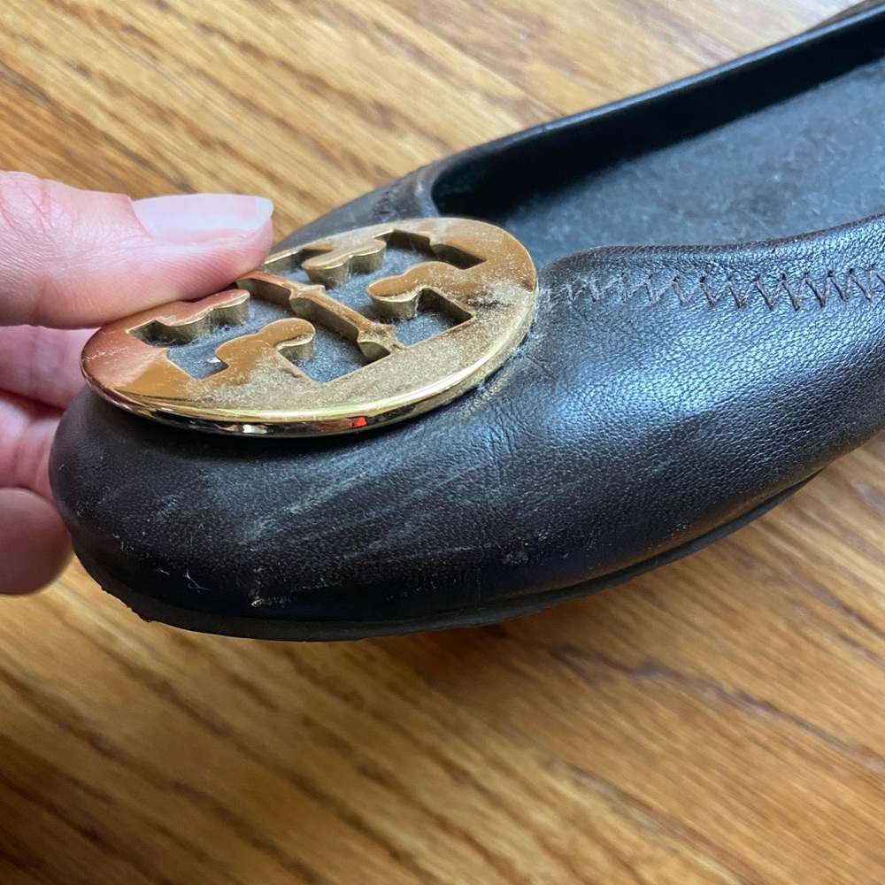 Tory Burch ballet flats brown women’s size 9 - Picture 5 of 7